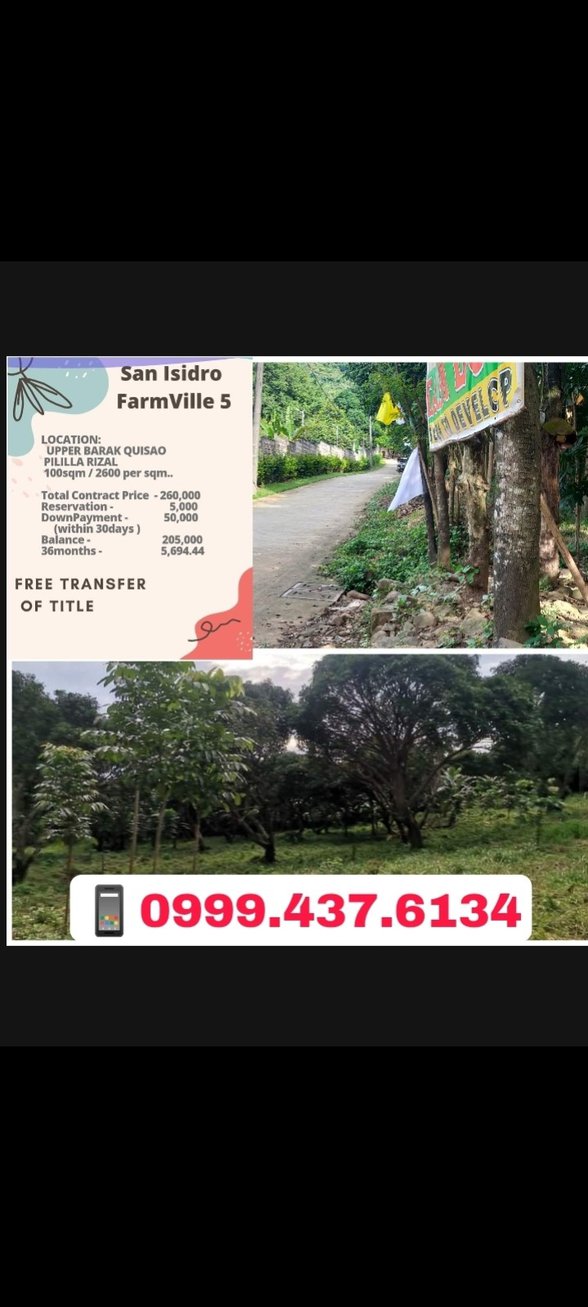 Agricultural Farm Lot For Sale Morong Rizal 🚜 [64 Properties] (October