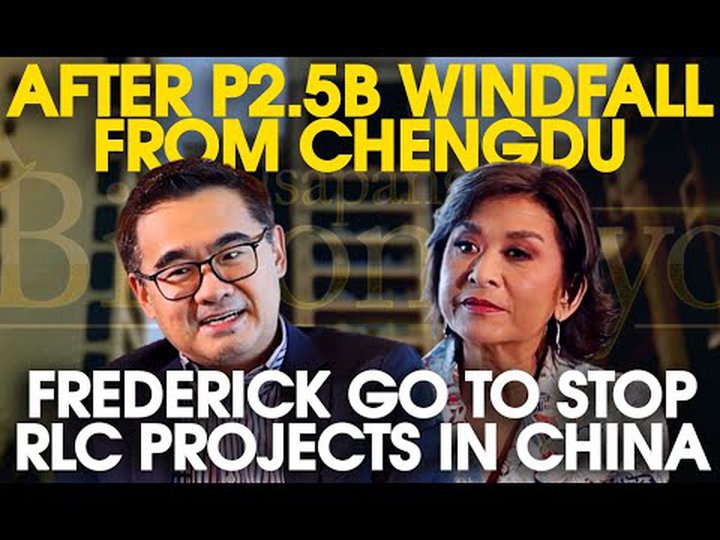 Youtube - After P2.5B windfall from Chengdu: Frederick Go to wind down China
