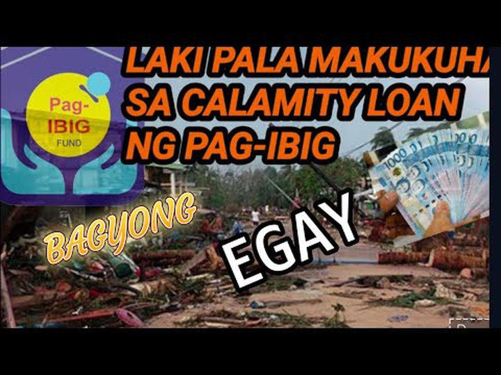 Youtube - CALAMITY LOAN 2023- pagibig loan