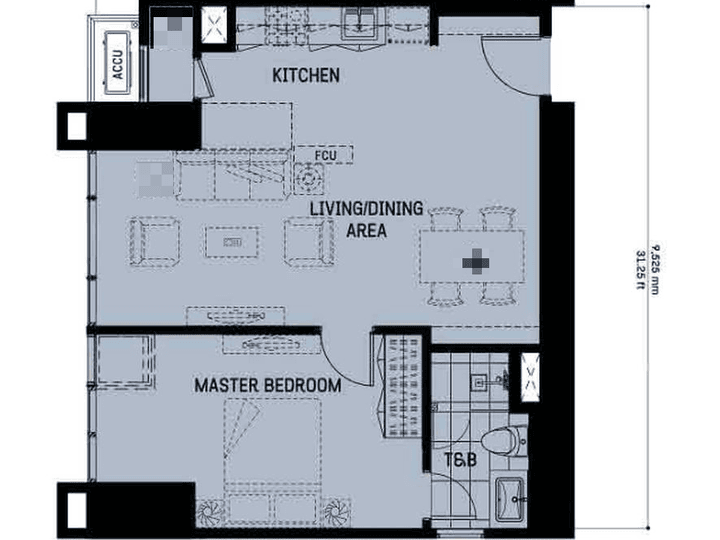 Ready for Occupancy Condo for Sale: The Gentry Residences Makati by Alveo Land;Bank Financing Assist