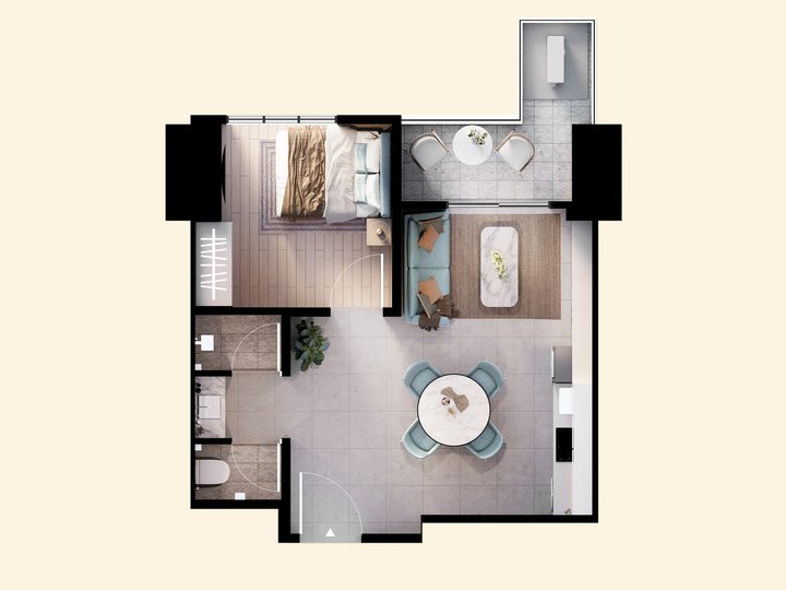 Preselling Modern One-Bedroom Condo for Sale in Katipunan QC near Ateneo and Miriam:Pay DP 48 months