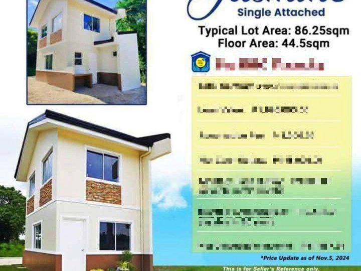 Ready For Occupancy 3-bedroom Single Attached House For Sale thru Pag-IBIG in Baras Rizal
