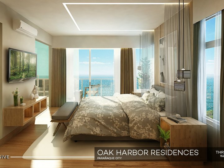 Rent To Own Exclusive 1-Bedroom Waterfront Condo for Sale Oak Harbor in Paranaque Bank Financing