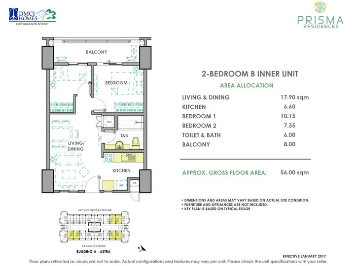 Affordable 2-Bedroom Condo in resort-inspired condominium development by DMCI Homes in Pasig