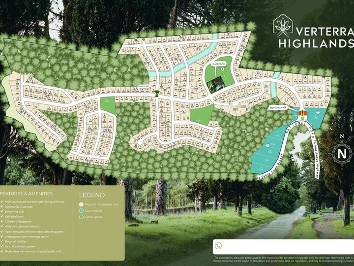 Prime residential lots available in Verterra Highlands, Tanay, Rizal