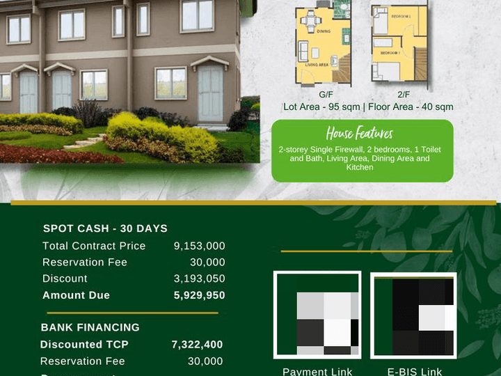 Easy to Own House and Lot For Sale Camella Bucandala Imus Cavite FREE ChinaBank Financing Assistance
