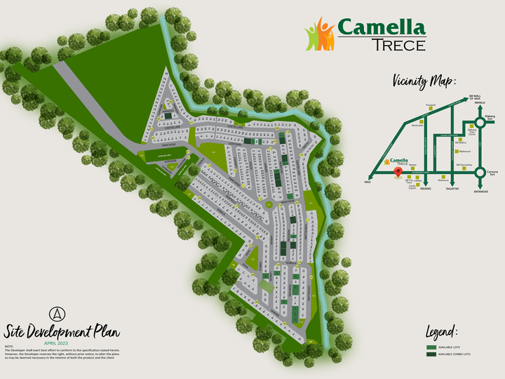 Affordable Bank Financing Residential House and Lots for Sale in Camella Trece Development, Cavite