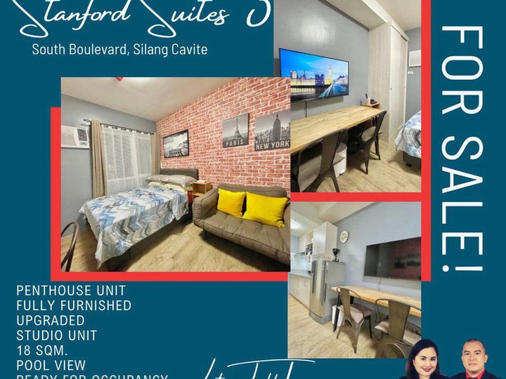 Fully Furnished Studio Penthouse Unit For Sale at Stanford Suites 3 South Forbes Silang, Cavite