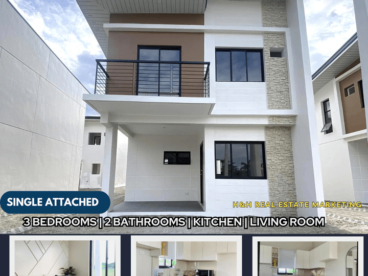 PRE-SELLING SINGLE ATTACHED WITH  3-BEDROOM HOUSE FOR SALE IN CAPAS, TARLAC ALONG MC ARTHUR HIGHWAY