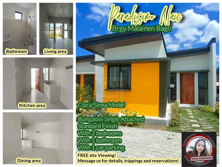 Affordable Bongalow Single Attached 2 Bedroom For Sale in Naic Cavite