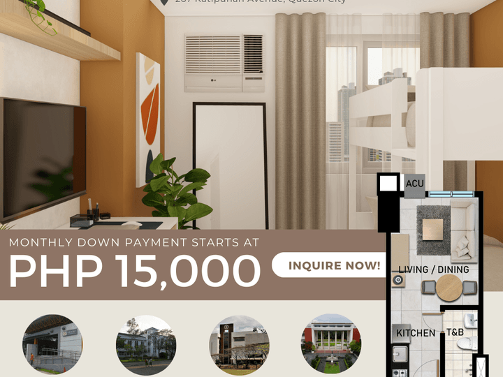Pre-selling 21.00 sqm Studio Condo For Sale in Quezon City / QC