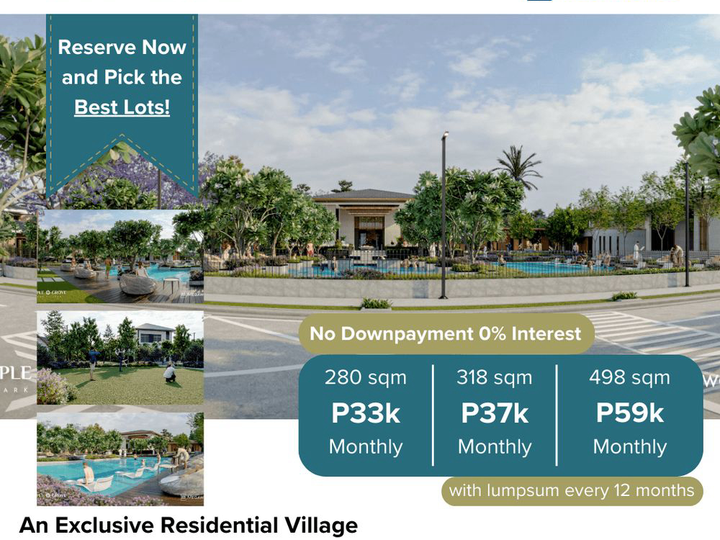 280 sqm Residential Lot For Sale in General Trias Cavite Maple Grove