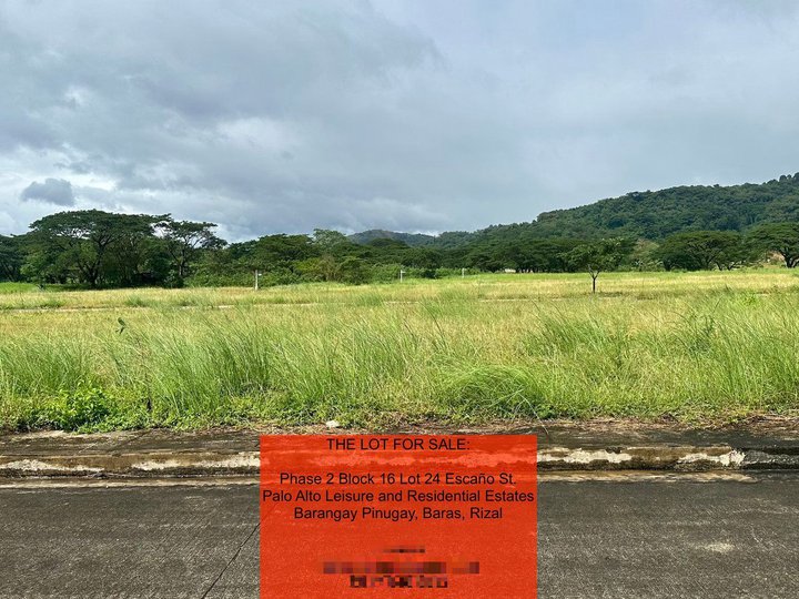 150 sqm titled lot in Palo Alto Estates, Marilaque flat, exclusive, cool mountain views.