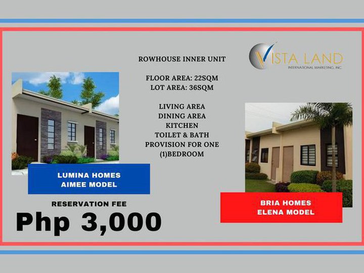 Affordable house and lot models for as low as 3000