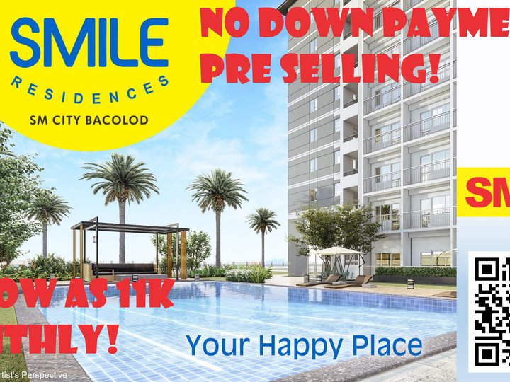 SMDC CONDO IN SM BACOLOD PRE SELLING SMILE RESIDENCE NO SPOT DOWN