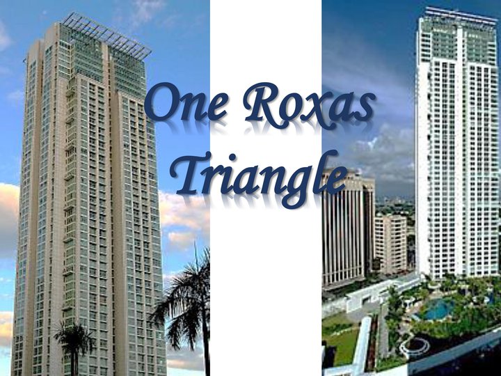3BR UNIT for SALE at One Roxas Triangle