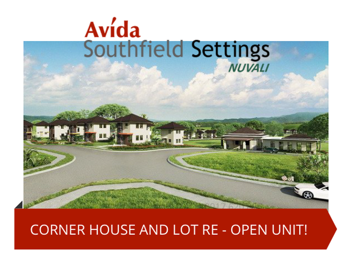 Corner House and Lot for Sale in Avida Southfield Setting Nuvali