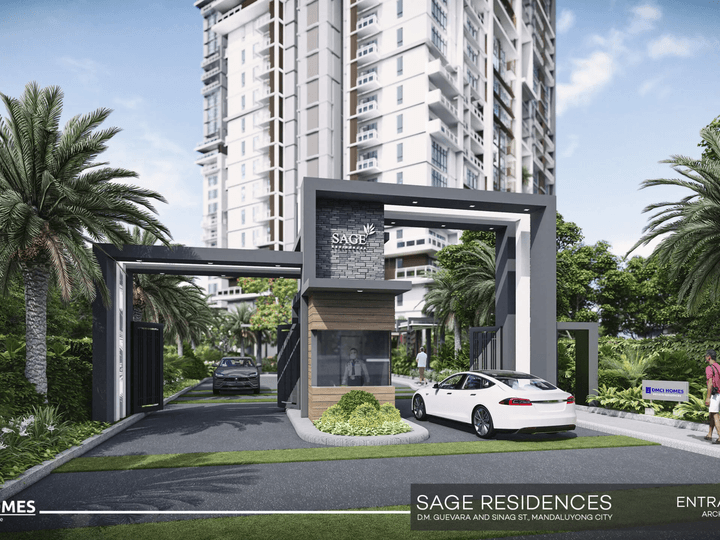 1-Bedroom Condo Unit Overlooking Amenities at Sage Residences in Mandaluyong, Near SM Megamall