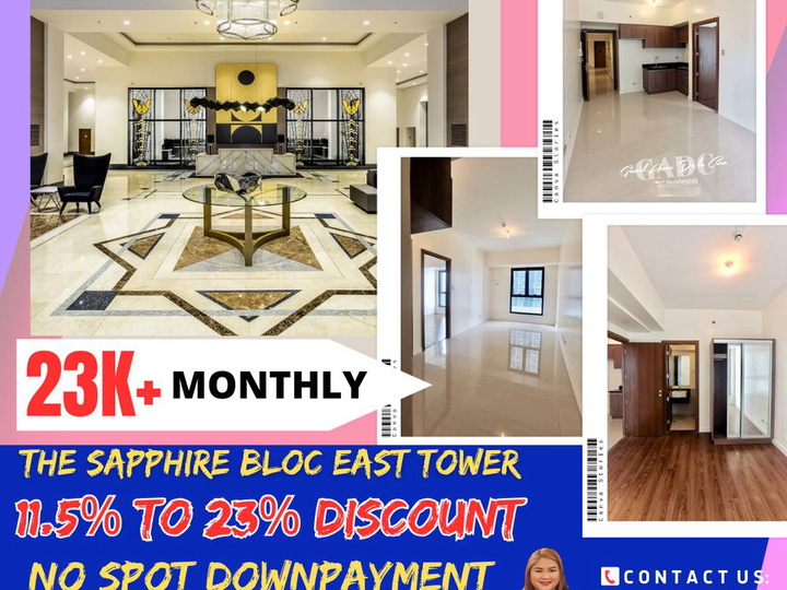 Affordable 1BR Condo for Sale near Meralco at The Sapphire Bloc East