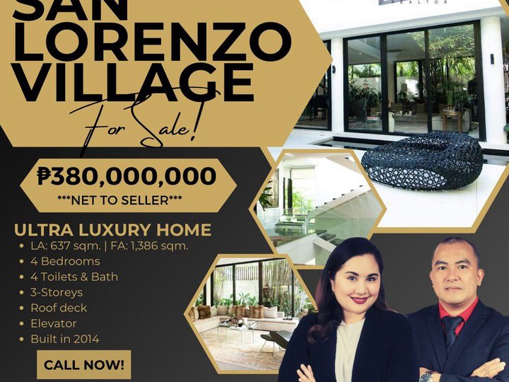 High End, Luxurious House & Lot For Sale at San Lorenzo Village Makati