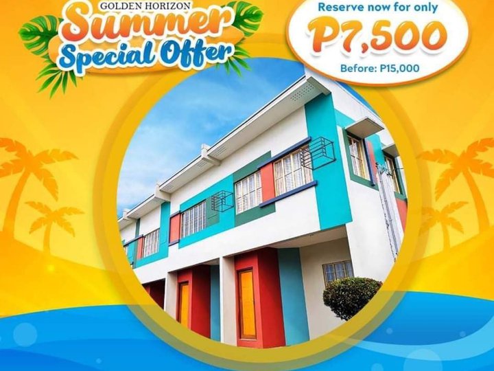 Discounted Reservation Promo for Townhouse This summer thru Pagibig