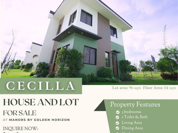 CECILLA at Golden Horizon Single Attached House For Sale thru Pag-IBIG