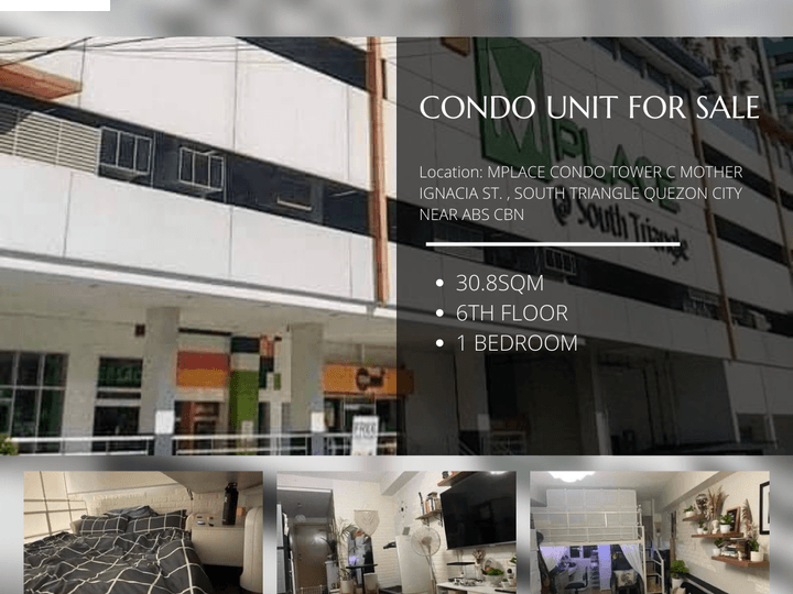 30.80 sqm 1-bedroom Condo For Sale in Quezon City / QC Metro Manila