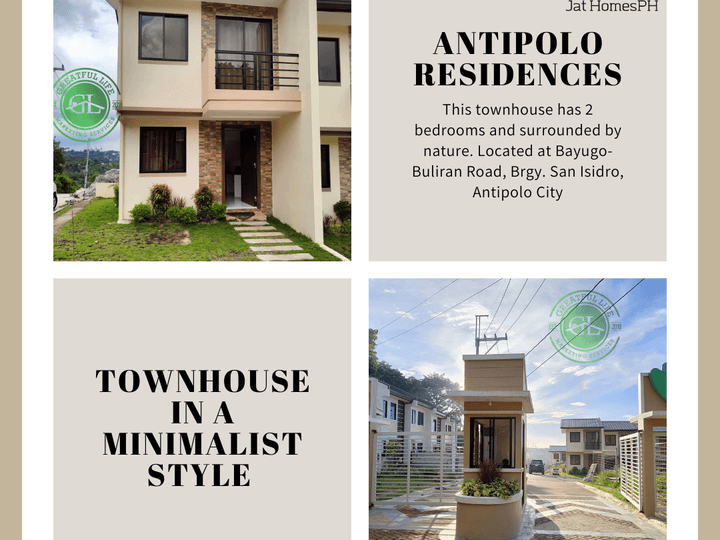 2-bedroom Townhouse for sale in Antipolo Rizal