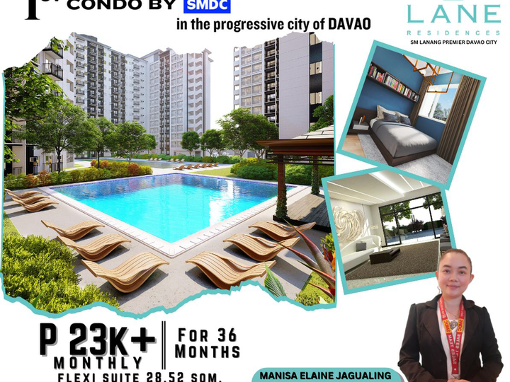 Pre-selling 28.52 sqm 2-bedroom Condo For Sale in Davao Park District