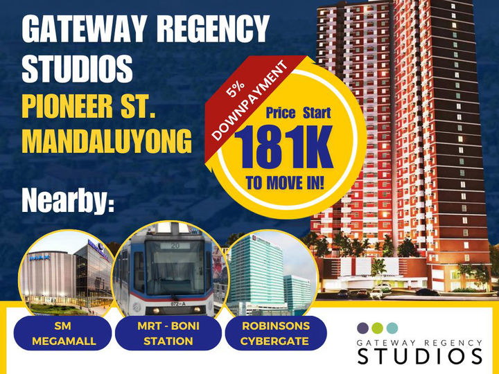 20 sqm RFO Studio Condo for Sale in Pioneer Mandaluyong City