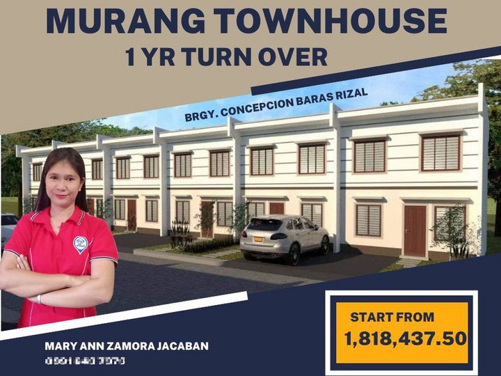 2-Bedroom Townhouse For Sale in Baras Rizal