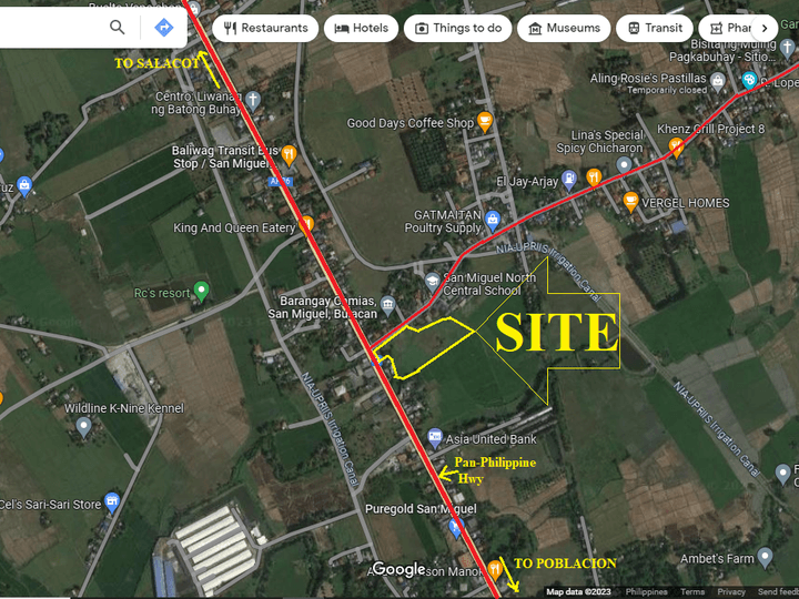 FOR SALE CORNER LOT FOR COMMERCIAL USE IN SAN MIGUEL BULACAN