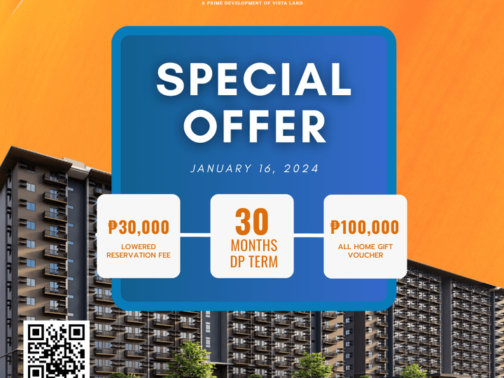 1-bedroom Condo For Sale in Antipolo Rizal - WITH SPECIAL PROMOS!!!