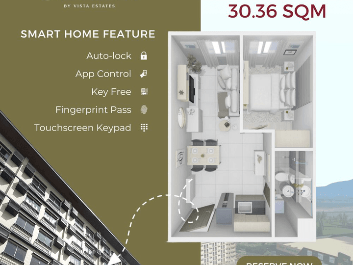 Preselling 1-bedroom Smart Condo Unit For Sale in Mandalagan, Bacolod