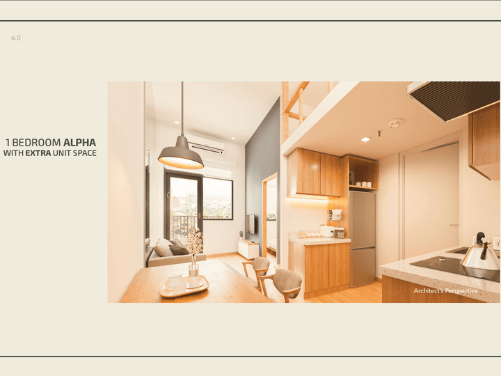 Zen-inspired 1-bedroom Alpha Unit at My Enso Loft by PH1 World Developer in Quezon City
