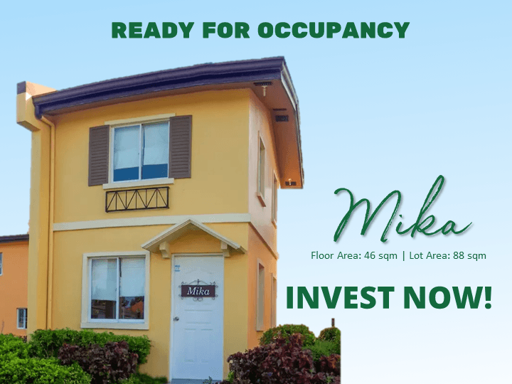 FOR SALE! MIKA READY FOR OCCUPANCY near Nuvali