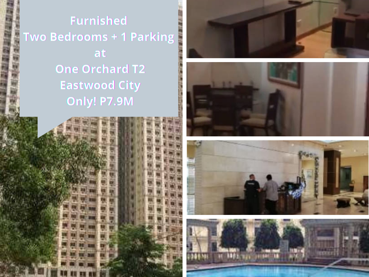 One Orchard Tower Two 2 Bedrooms + 1 Parking Only P7.9M