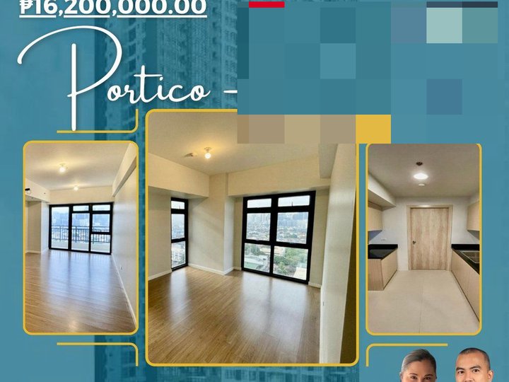 Brand New 90 sqm. 2 Bedroom Unit For Sale at The Travertine at Portico near Ortigas Center, Pasig