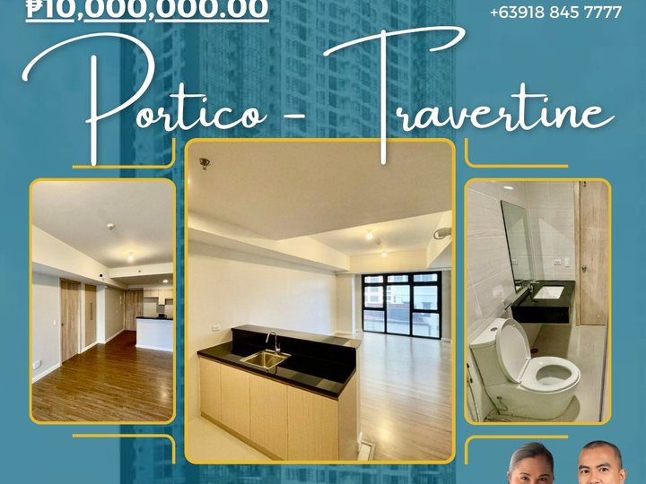 Brand New 1 Bedroom Unit For Sale at The Travertine at Portico near Ortigas Center, Pasig