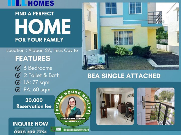 ParkInfina; a 3-bedroom Single Attached House For Sale in Imus
