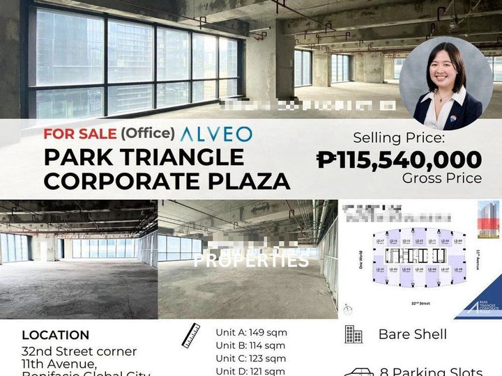 For Sale/Lease! BGC Office - Park Triangle Corporate Plaza, Taguig, One Park Drive, One World Place