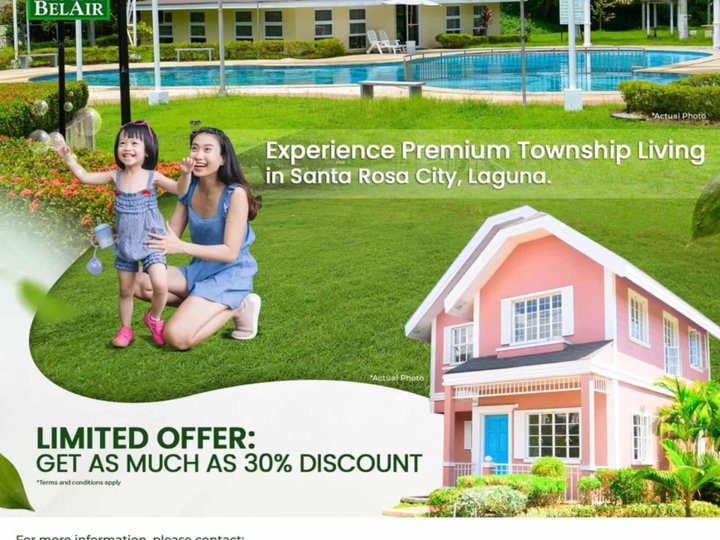 Residential lots for sale in LAGUNA BELAIR STA ROSA LAGUNA, get as much as 30% discount