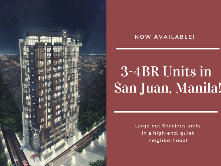 Pre-selling 3BR Units near Greenhills Condominium in San Juan for Sale