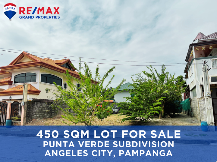 450 Sqm Lot For Sale Punta Verde Subdivision Angeles City Near Marquee