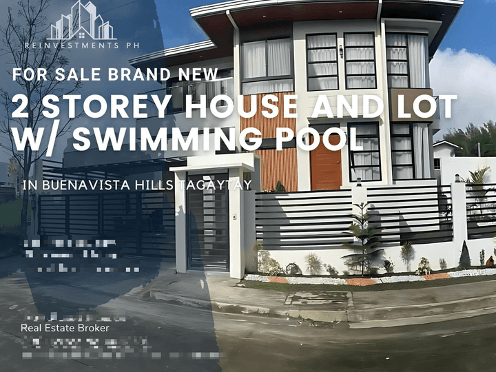 FOR SALE 2 STOREY BRAND NEW MODERN HOUSE AND LOT WITH SWIMMING POOL FOR SALE in Tagaytay City