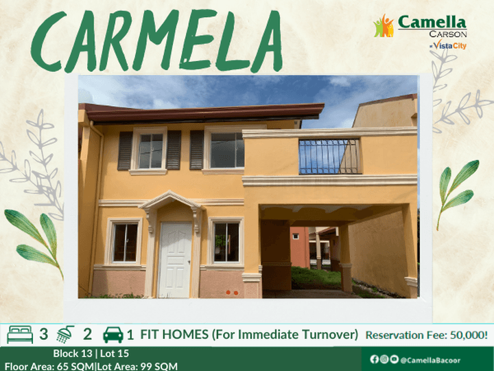Camella Carson's 3 Bedroom home Carmela (RFO)
