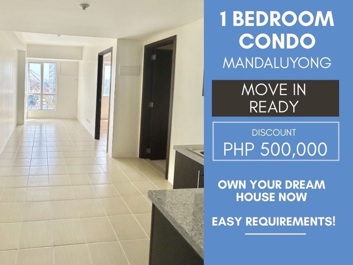 For Sale 1BR Rent-to-Own Condo Near MRT Boni, Megamall, Shangrila Move-In Ready - Pioneer Woodlands