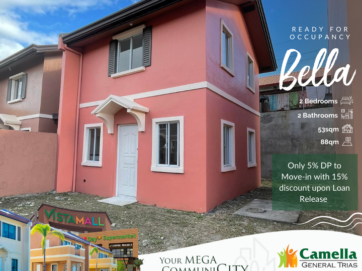 2 Bedroom Ready For Occupancy House for sale in General Trias