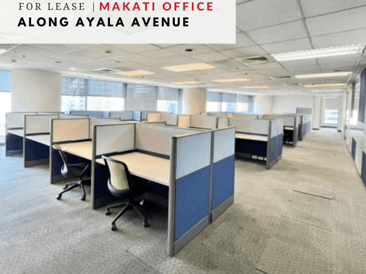 For Lease Makati Office 550sqm in Ayala Avenue, Semi Fitted