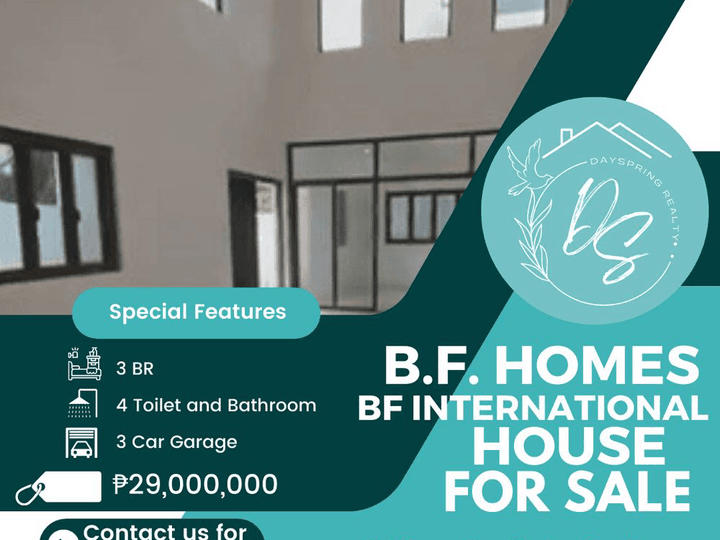 Two-Storey Single Detached House for Sale in BF Homes, BF International